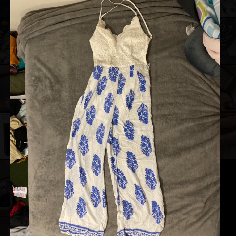 Papaya Backless Jumpsuit
